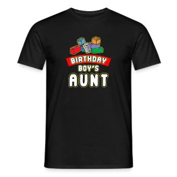 Bauklötze Der Tante Des Geburtstagskindes - Männer T-Shirt - Schwarz - Vorne - AI Model Male 178 light (178cm)