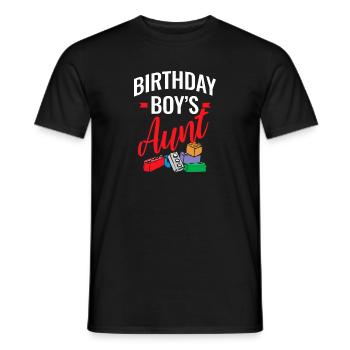 Bauklötze Der Tante Des Geburtstagskindes - Männer T-Shirt - Schwarz - Vorne - AI Model Male 178 light (178cm)