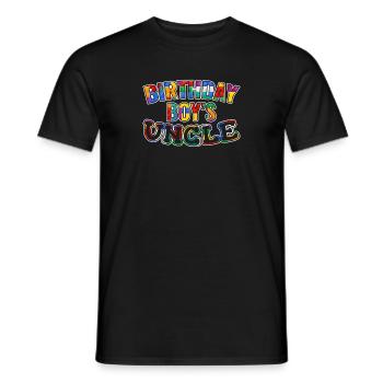 Oncle du garçon d’anniversaire Bauklötze - T-shirt homme - noir - Devant - AI Model Male 178 light (178cm)