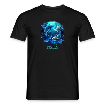 Nehmen Sie Ihre Fische-Identität an: Fische Pride Zodiac - Männer T-Shirt - Schwarz - Vorne - AI Model Male 178 light (178cm)