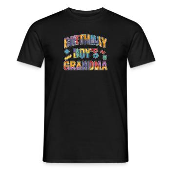 Birthday Kids Grandma Building Blocks - T-shirt homme - noir - Devant - AI Model Male 178 light (178cm)
