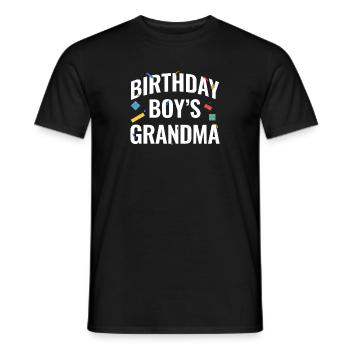 Birthday Kids Grandma Building Blocks - T-shirt homme - noir - Devant - AI Model Male 178 light (178cm)