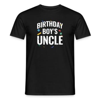 Onkel Des Geburtstagskindes Bauklötze - Männer T-Shirt - Schwarz - Vorne - AI Model Male 178 light (178cm)