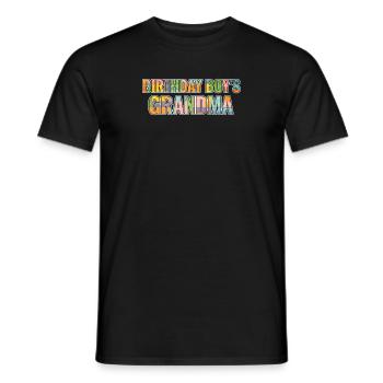 Birthday Kids Grandma Building Blocks - T-shirt homme - noir - Devant - AI Model Male 178 light (178cm)