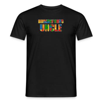 Onkel Des Geburtstagskindes Bauklötze - Männer T-Shirt - Schwarz - Vorne - AI Model Male 178 light (178cm)