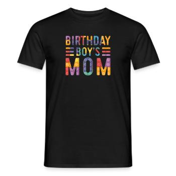 Mère du garçon d’anniversaire Bauklötze - T-shirt homme - noir - Devant - AI Model Male 178 light (178cm)