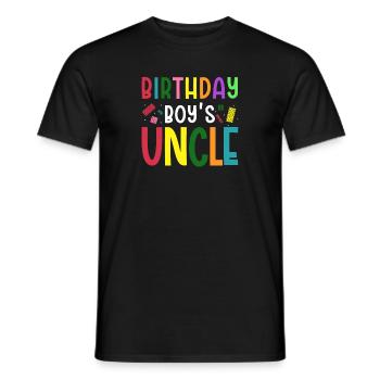 Oncle du garçon d’anniversaire Bauklötze - T-shirt homme - noir - Devant - AI Model Male 178 light (178cm)