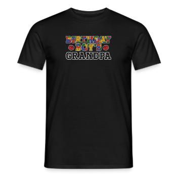 Geburtstagskind Opa Bauklötze - Männer T-Shirt - Schwarz - Vorne - AI Model Male 178 light (178cm)