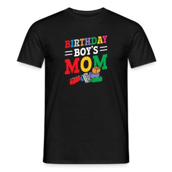 Mère du garçon d’anniversaire Bauklötze - T-shirt homme - noir - Devant - AI Model Male 178 light (178cm)