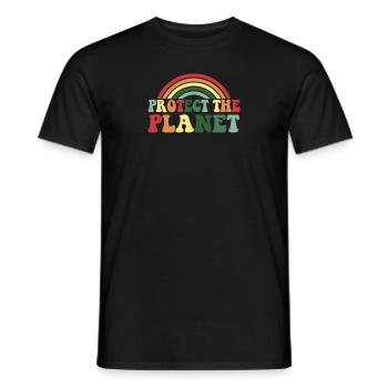 Protégez la planète - Cool Earth Day Vintage - T-shirt homme - noir - Devant - AI Model Male 178 light (178cm)