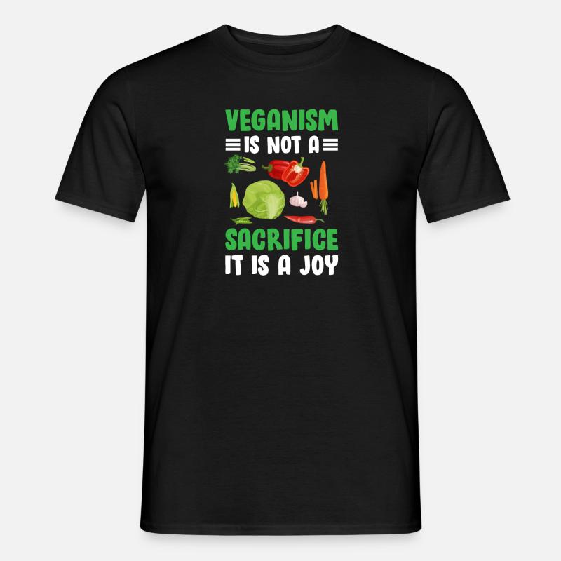 Vegane Freude - Männer T-Shirt - Schwarz