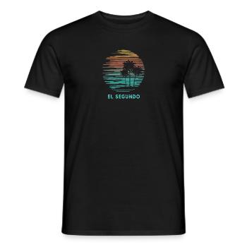El Segundo Kalifornien Cooler Souvenirurlaub - Männer T-Shirt - Schwarz - Vorne - AI Model Male 178 light (178cm)