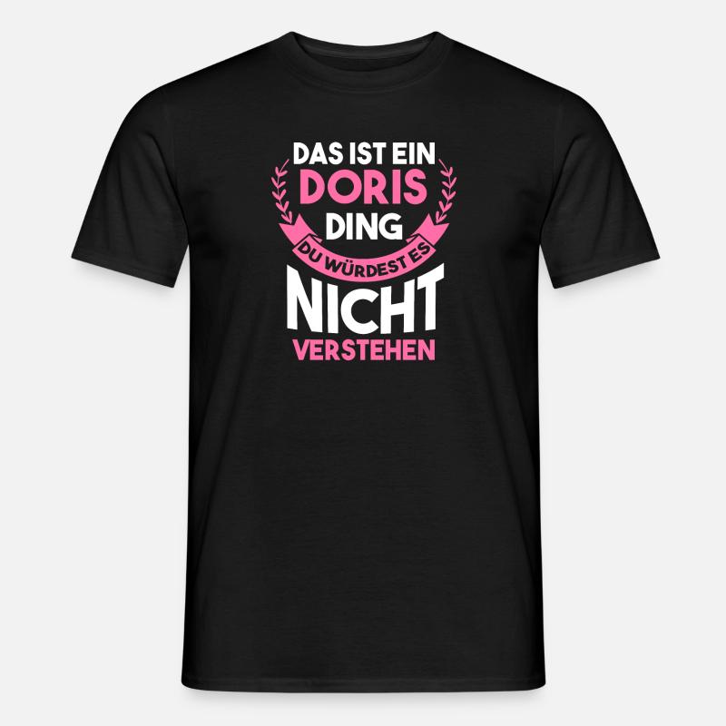 Doris - Männer T-Shirt - Schwarz