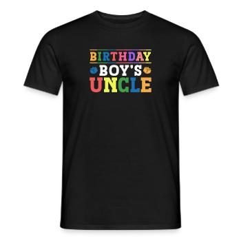 Oncle du garçon d’anniversaire Bauklötze - T-shirt homme - noir - Devant - AI Model Male 178 light (178cm)