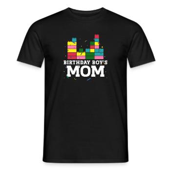 Mère du garçon d’anniversaire Bauklötze - T-shirt homme - noir - Devant - AI Model Male 178 light (178cm)