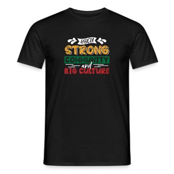 Coyote Jäger - Männer T-Shirt - Schwarz - Vorne - AI Model Male 178 light (178cm)