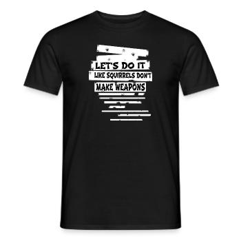 blagues d’oiseau amour hippie paix symbole signe de paix cadeau - T-shirt homme - noir - Devant - AI Model Male 178 light (178cm)