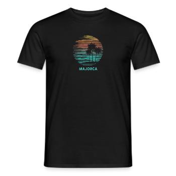 Majorca Mallorca Spain Cool Souvenir Vacation - Men's T-Shirt - black - Front - AI Model Male 178 light (178cm)