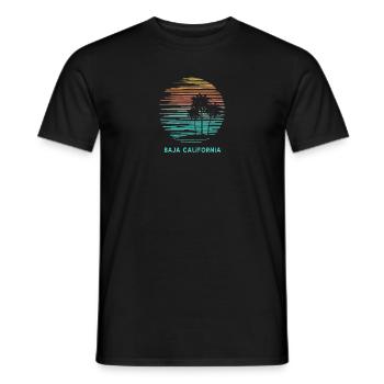 Baja California Mexico Cool Souvenir Vacation - Men's T-Shirt - black - Front - AI Model Male 178 light (178cm)