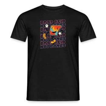 Drop Acid - not Bombs - Männer T-Shirt - Schwarz - Vorne - AI Model Male 178 light (178cm)