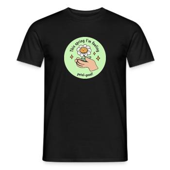 This Spring I'm Feeling Petal-Good! Bloom Spring - Männer T-Shirt - Schwarz - Vorne - AI Model Male 178 light (178cm)