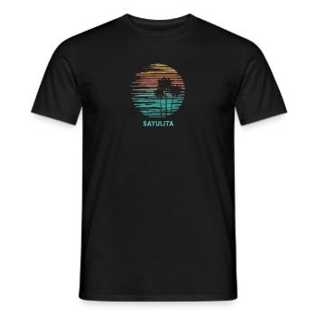 Sayulita Mexiko Cool Souvenir Urlaub Künstlerisch - Männer T-Shirt - Schwarz - Vorne - AI Model Male 178 light (178cm)