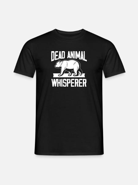 död djur viskare Design för en taxidermist - T-shirt herr - svart