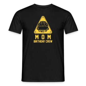 Maman De L’Équipe D’Anniversaire - Construction d’anniversaire - T-shirt homme - noir - Devant - AI Model Male 178 light (178cm)