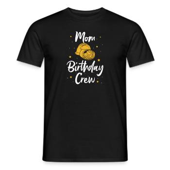Maman De L’Équipe D’Anniversaire - Construction d’anniversaire - T-shirt homme - noir - Devant - AI Model Male 178 light (178cm)