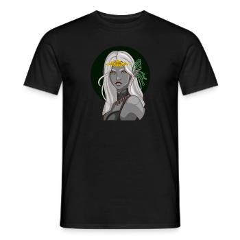 Fille elfe - T-shirt homme - noir - Devant - AI Model Male 178 light (178cm)
