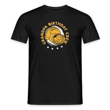 Grand-père de l’équipe d’anniversaire - construction d’anniversaire - T-shirt homme - noir - Devant - AI Model Male 178 light (178cm)