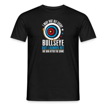 I may not hit every bullseye - Men's T-Shirt - black - Front - AI Model Male 178 light (178cm)