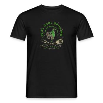 Lustiges Grille am Bratort Barbecue - Männer T-Shirt - Schwarz - Vorne - AI Model Male 178 light (178cm)