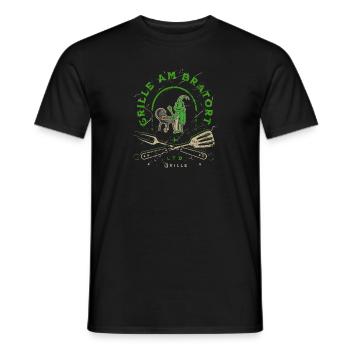 Lustiges Grille am Bratort Barbecue - Männer T-Shirt - Schwarz - Vorne - AI Model Male 178 light (178cm)