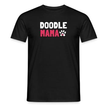 Women Doodle Mama Labradoodle Goldendoodle - Men's T-Shirt - black - Front - AI Model Male 178 light (178cm)