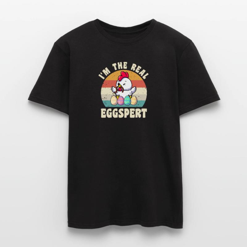 Eggspert Easter Eggs Easter Poulet de Pâques T-shirt homme