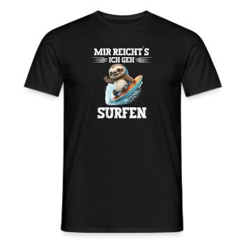 Mir reichts ich geh Surfen Windsurfer Spruch - Männer T-Shirt - Schwarz - Vorne - AI Model Male 178 light (178cm)