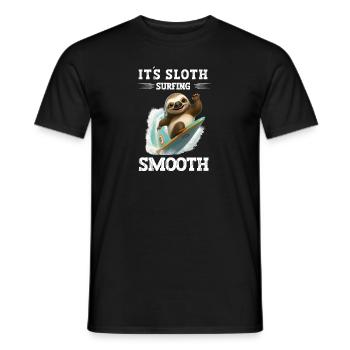 Je suis assez je vais surfer Windsurfer en disant - T-shirt homme - noir - Devant - AI Model Male 178 light (178cm)