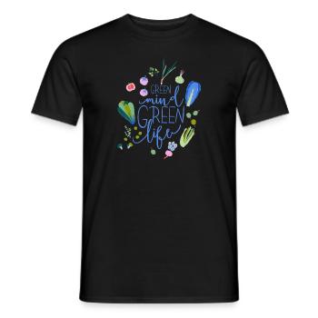 Green Mind Green Life - T-shirt homme - noir - Devant - AI Model Male 178 light (178cm)