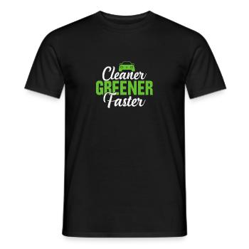 Des véhicules électriques plus propres, plus écologiques et plus rapides - T-shirt homme - noir - Devant - AI Model Male 178 light (178cm)