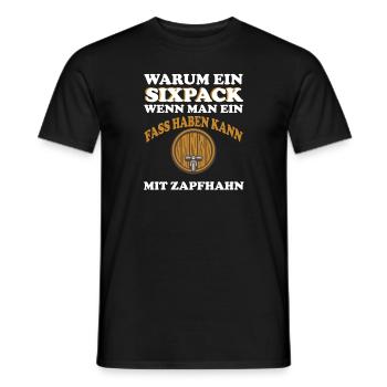 LUSTIGES BIER DESIGN I BAHRE I BIERTRINKER - Männer T-Shirt - Schwarz - Vorne - AI Model Male 178 light (178cm)