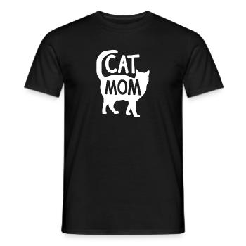 Best Cat Mom Mother Women Kitty - Men's T-Shirt - black - Front - AI Model Male 178 light (178cm)