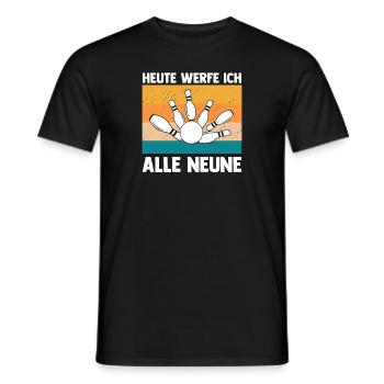 Kegel Kegler Kegelverein Kegeln - Männer T-Shirt - Schwarz - Vorne - AI Model Male 178 light (178cm)