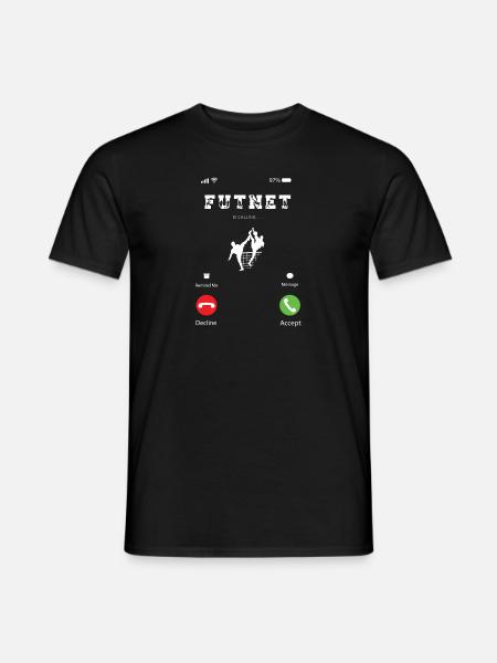 Futnet kalder - gaver til futnet-elskere - Mænd T-shirt - sort