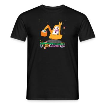 Girl Hunter - Chasse aux œufs de Pâques pour les tout-petits drôle - T-shirt homme - noir - Devant - AI Model Male 178 light (178cm)