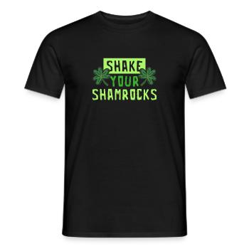 Lustige Irische Saint Patricks Day Shake Your - Männer T-Shirt - Schwarz - Vorne - AI Model Male 178 light (178cm)