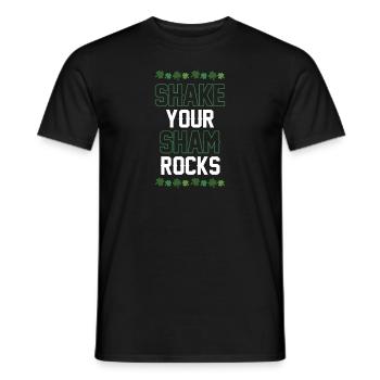 Drôle de Saint Patrick irlandais Shake Your - T-shirt homme - noir - Devant - AI Model Male 178 light (178cm)