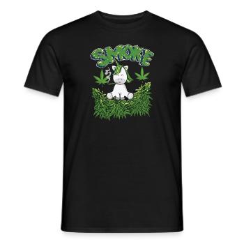 MARIHUANA SMOKE 420 CANNABIS WEED HANF DESIGN - Männer T-Shirt - Schwarz - Vorne - AI Model Male 178 light (178cm)