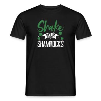 Drôle de Saint Patrick irlandais Shake Your - T-shirt homme - noir - Devant - AI Model Male 178 light (178cm)