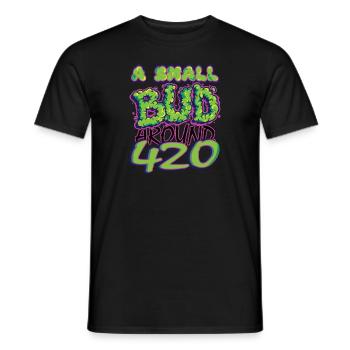 MARIHUANA SMOKE 420 CANNABIS WEED HANF DESIGN - Männer T-Shirt - Schwarz - Vorne - AI Model Male 178 light (178cm)